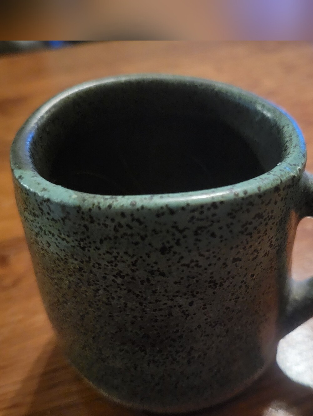 Small Mini Pottery Espresso Mug Handmade Handcrafted Signed Boho Coffee Tea